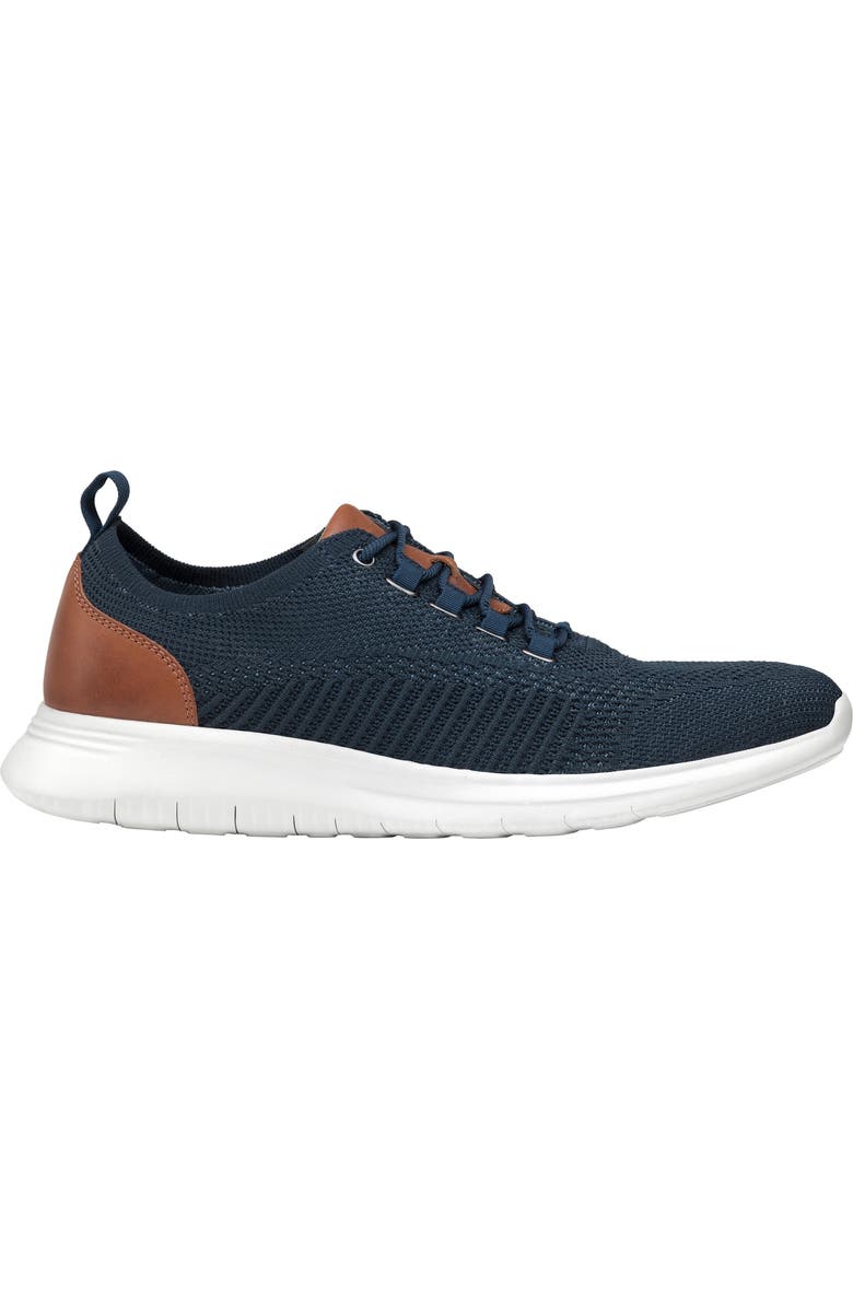 Johnston & Murphy Amherst Knit Sneaker, Alternate, color, Navy Knit