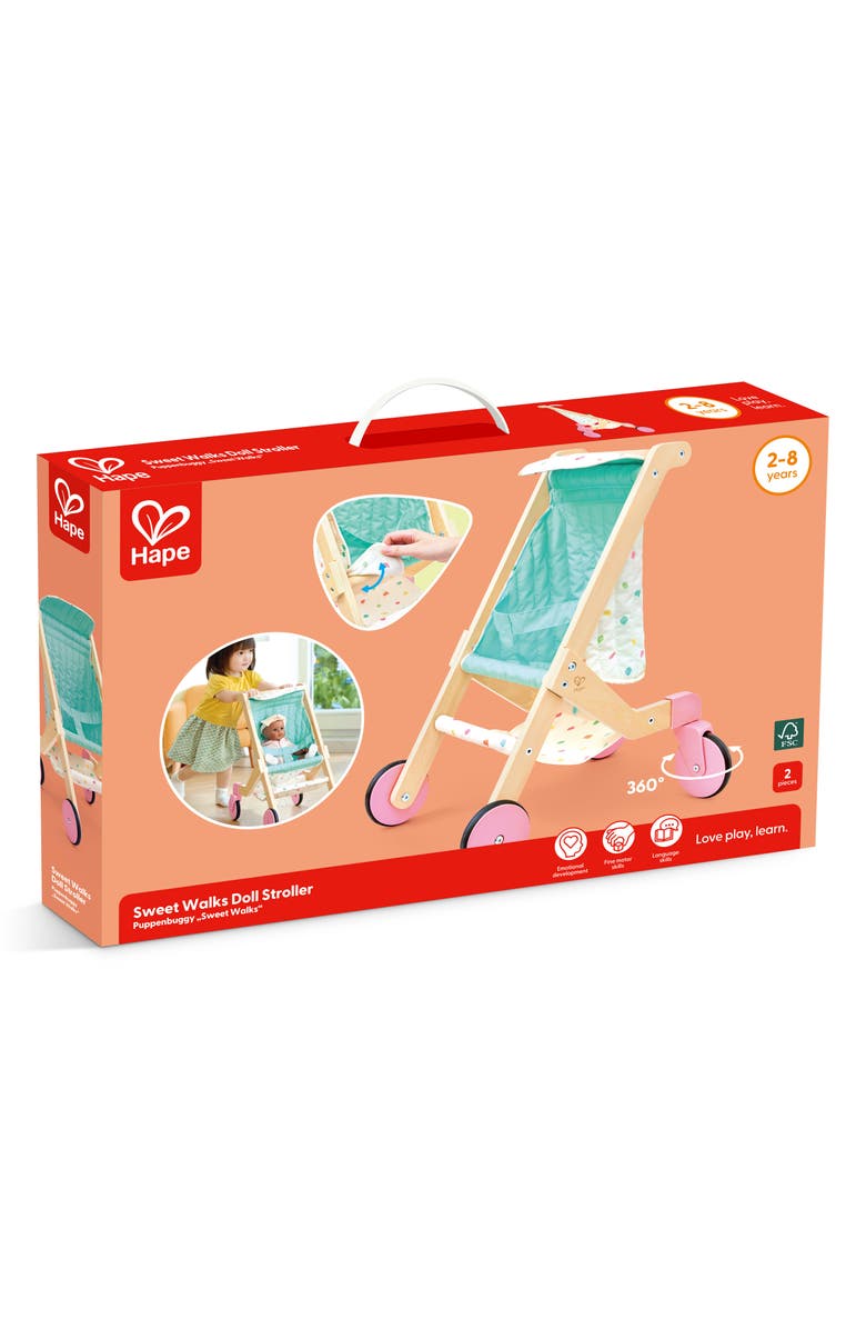 Hape Sweet Walks Doll Stroller Toy, Alternate, color, 