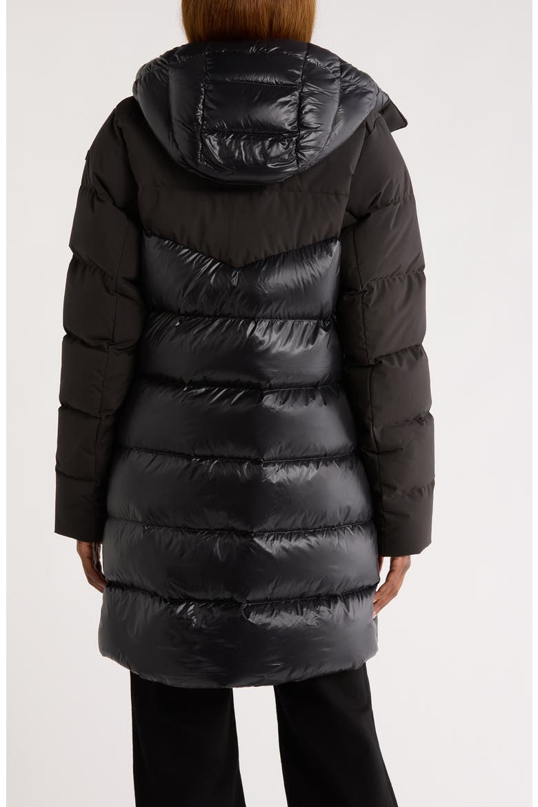 Winter Bliss 600 Fill Power Down Parka, Alternate, color, BLACK