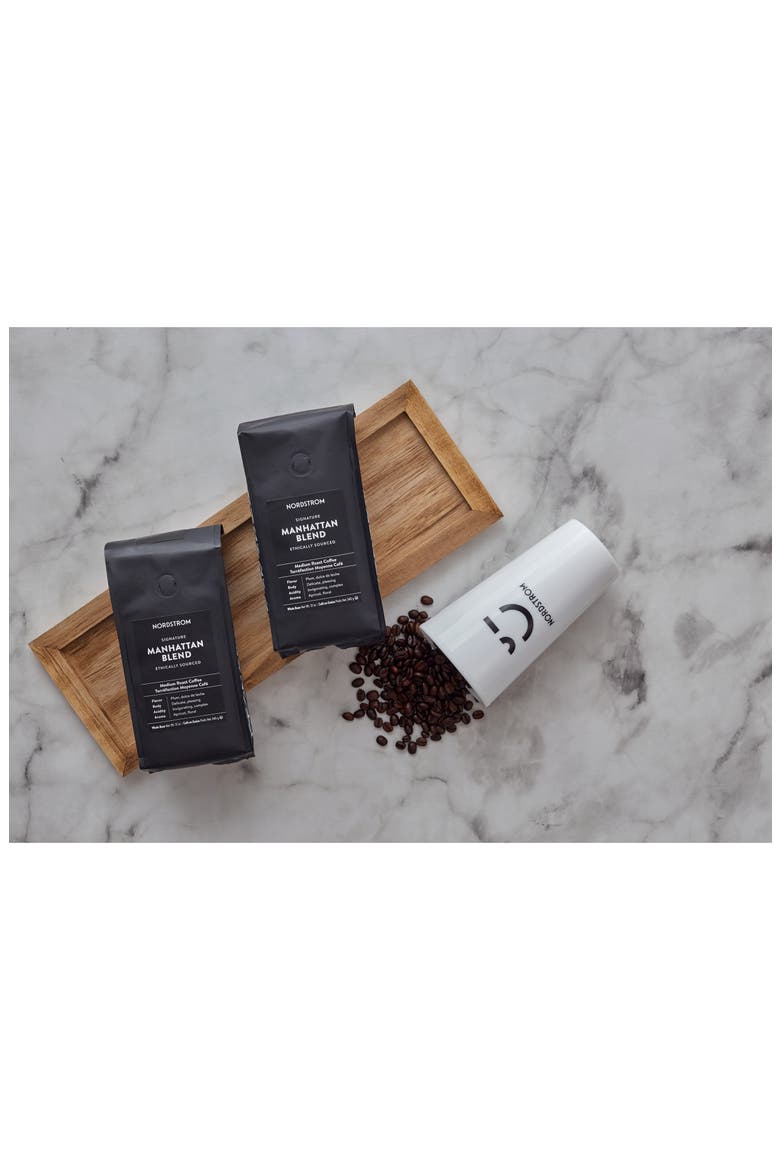 Manhattan Blend Ethically Sourced 2-Pack Whole Bean Coffee, Alternate, color, BLACK
