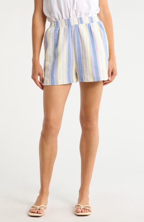 Vexie Striped High Waisted Shorts