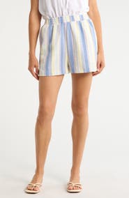 SUGARLIPS Vexie Striped High Waisted Shorts