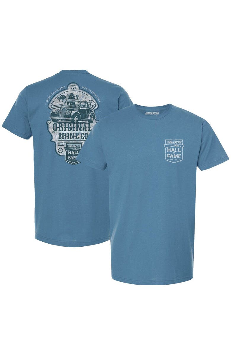 CHECKERED FLAG Men's Checkered Flag Light Blue 2023 NASCAR Hall of Fame Shine Retro T-Shirt, Main, color,