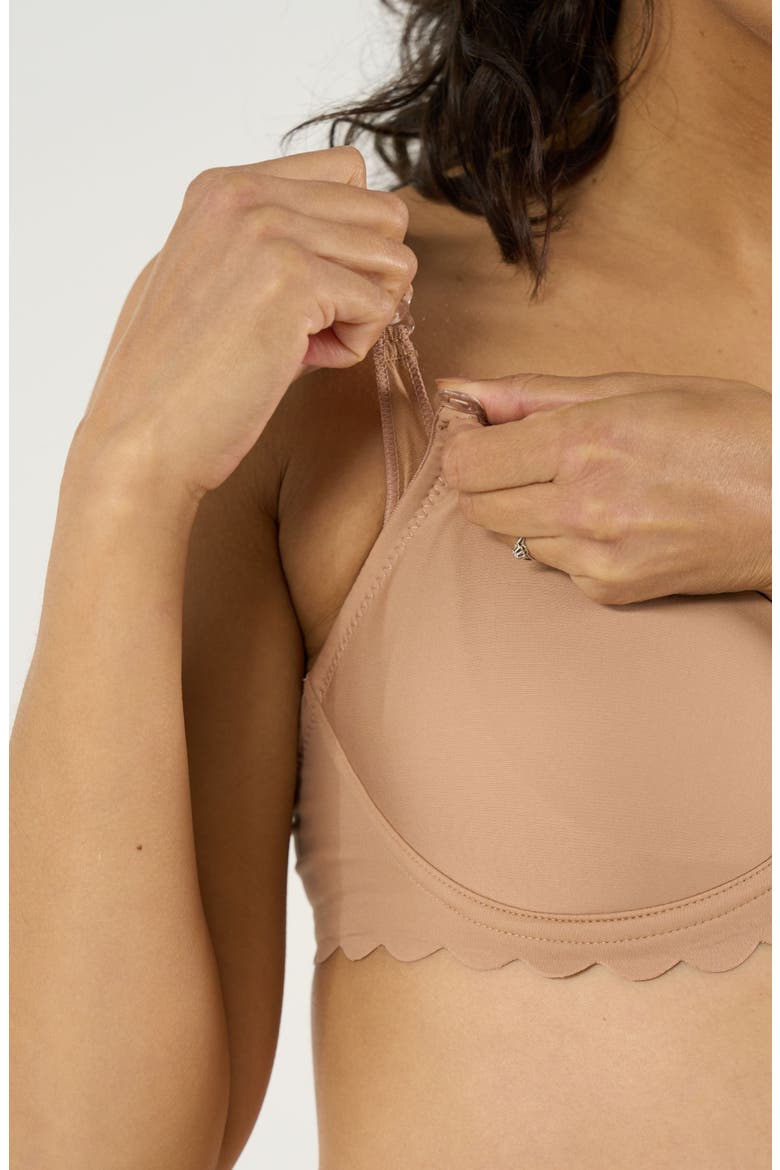 Skin Invisible Maternity And Nursing Bra C/D Cup, Alternate, color, Latte