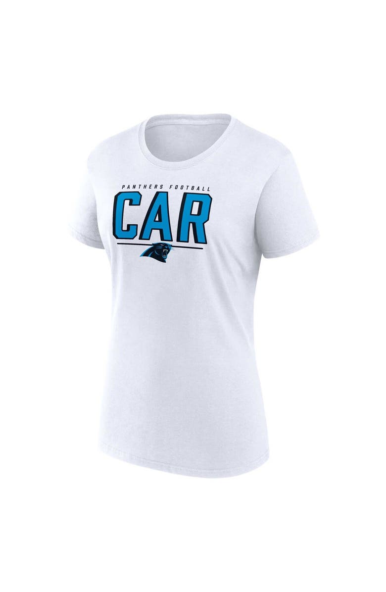 FANATICS Women's Fanatics Branded Black/White Carolina Panthers Two-Pack Combo Cheerleader T-Shirt Set, Alternate, color, 