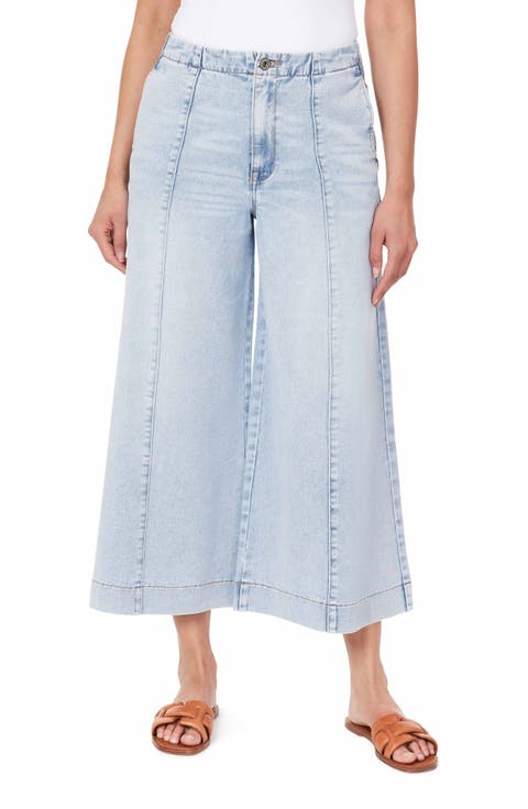 Drapey High Waist Five Pocket Jeans
