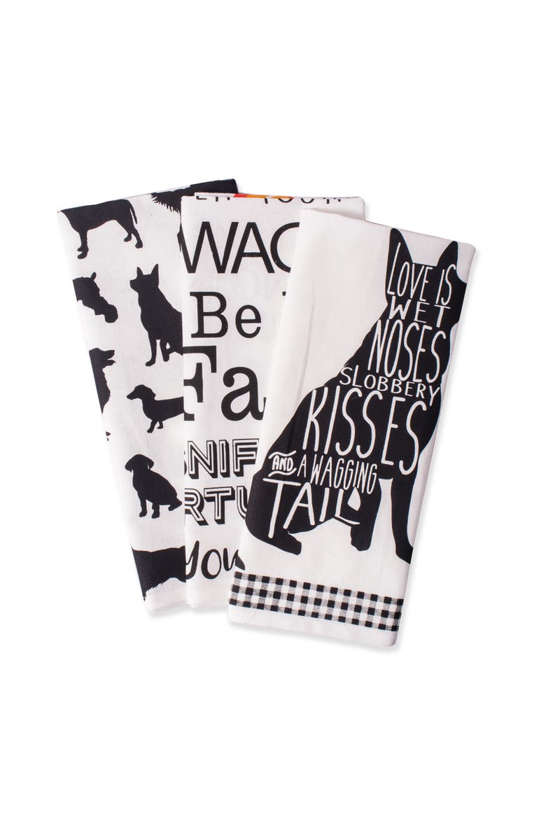 Asst Dog Printed Dishtowel Set/3, Alternate, color, Dog Print