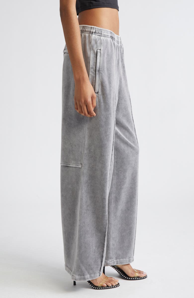 Alexander Wang Ombré Velour Track Pants, Alternate, color, Washed Alloy