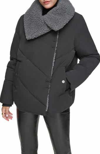 Andrew Marc Valencia Water Resistant Faux Shearling Lined Puffer Jacket