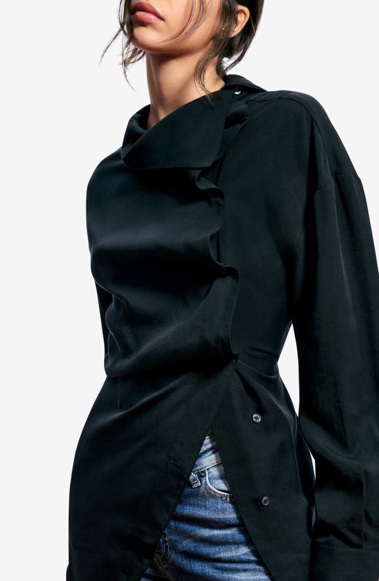 Desigual Egonlab Asymmetrical Top, Alternate, color, Black