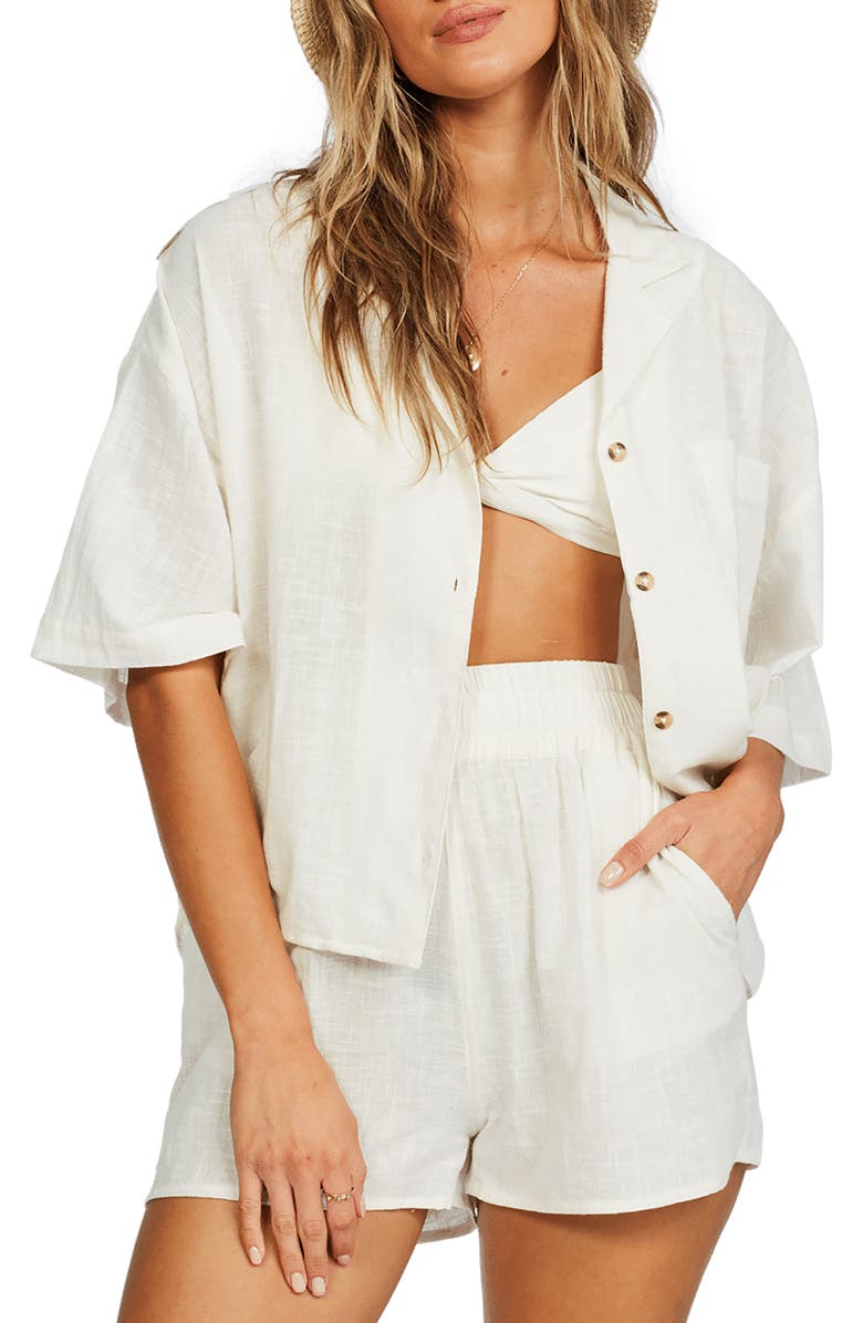 Billabong All Good Button-Up Shirt, Main, color, 