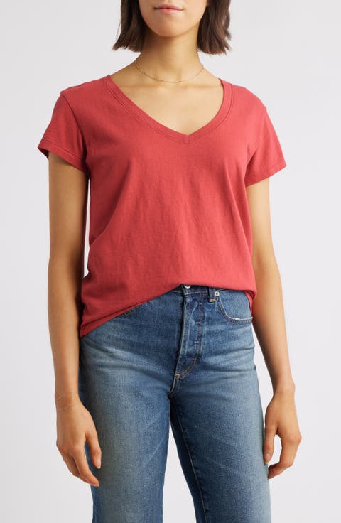 V-Neck Cotton T-Shirt
