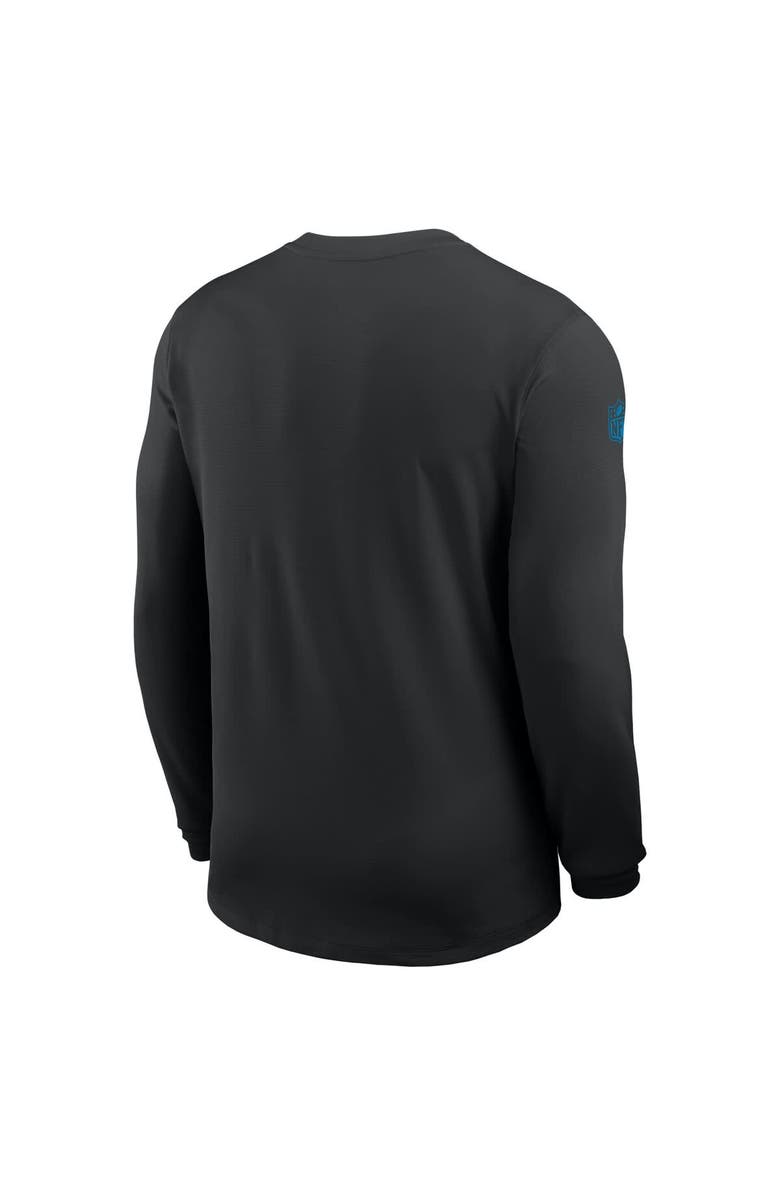 Nike Men's Nike Black Carolina Panthers Sideline Coach UV Performance Long Sleeve T-Shirt, Alternate, color, Black