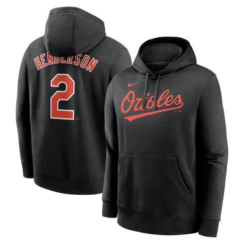 Men's Nike Gunnar Henderson Black Baltimore Orioles Player Name & Number Club Fleece Pullover Hoodie