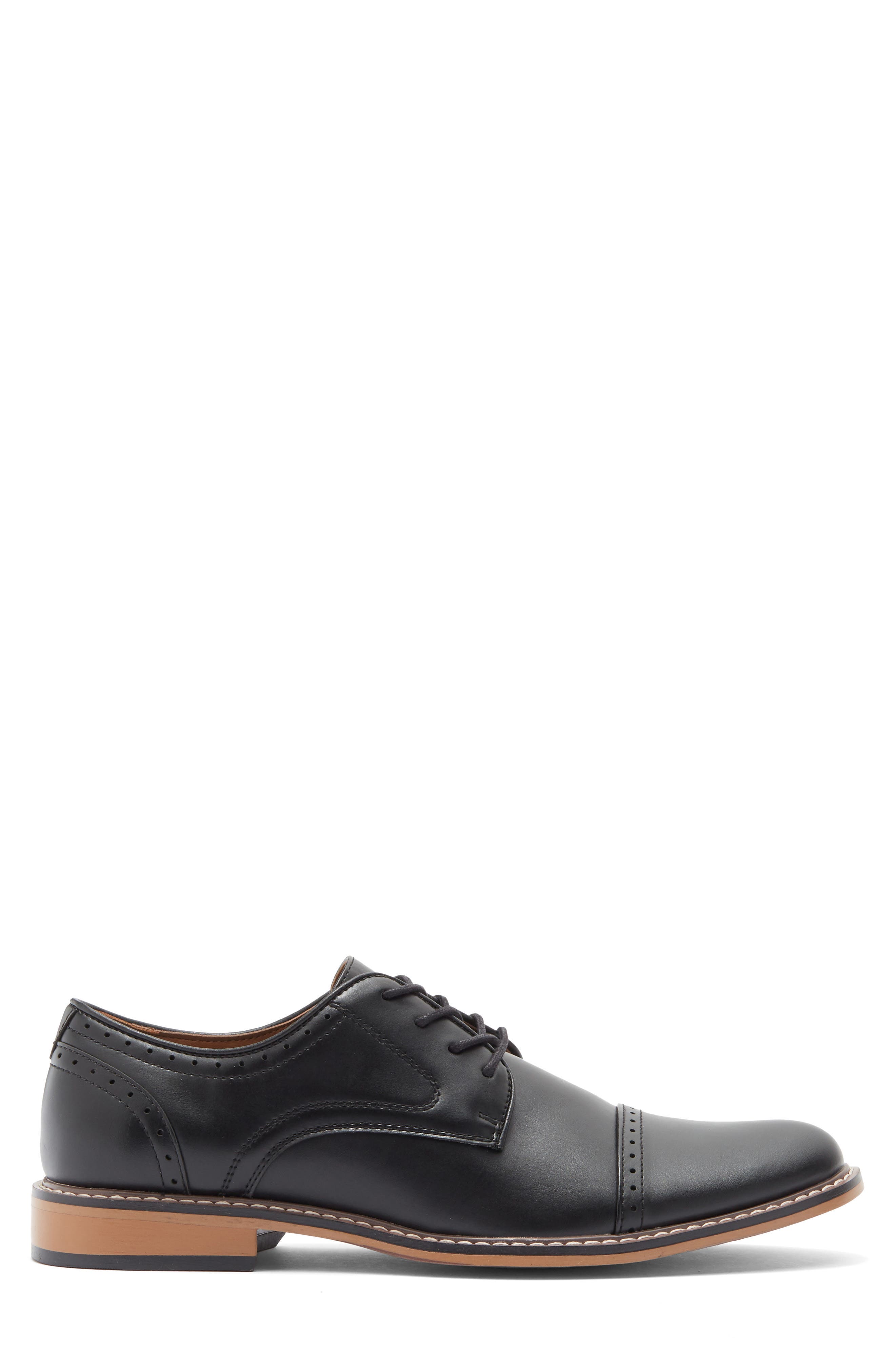 Mausley Cap Toe Oxford, Alternate, color, BLACK
