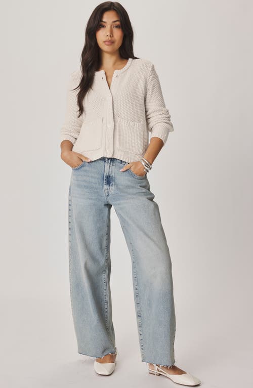 Splendid Angela Chunky Cotton Blend Cardigan In White