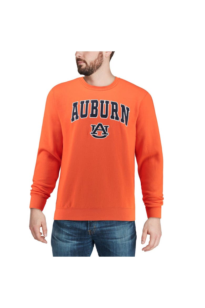 Men's Colosseum Orange Auburn Tigers Arch & Logo Crew Neck Sweatshirt, Alternate, color, Orange
