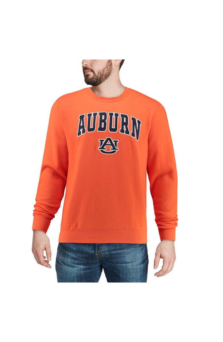 COLOSSEUM Men's Colosseum Orange Auburn Tigers Arch & Logo Crew Neck Sweatshirt, Alternate, color, Orange