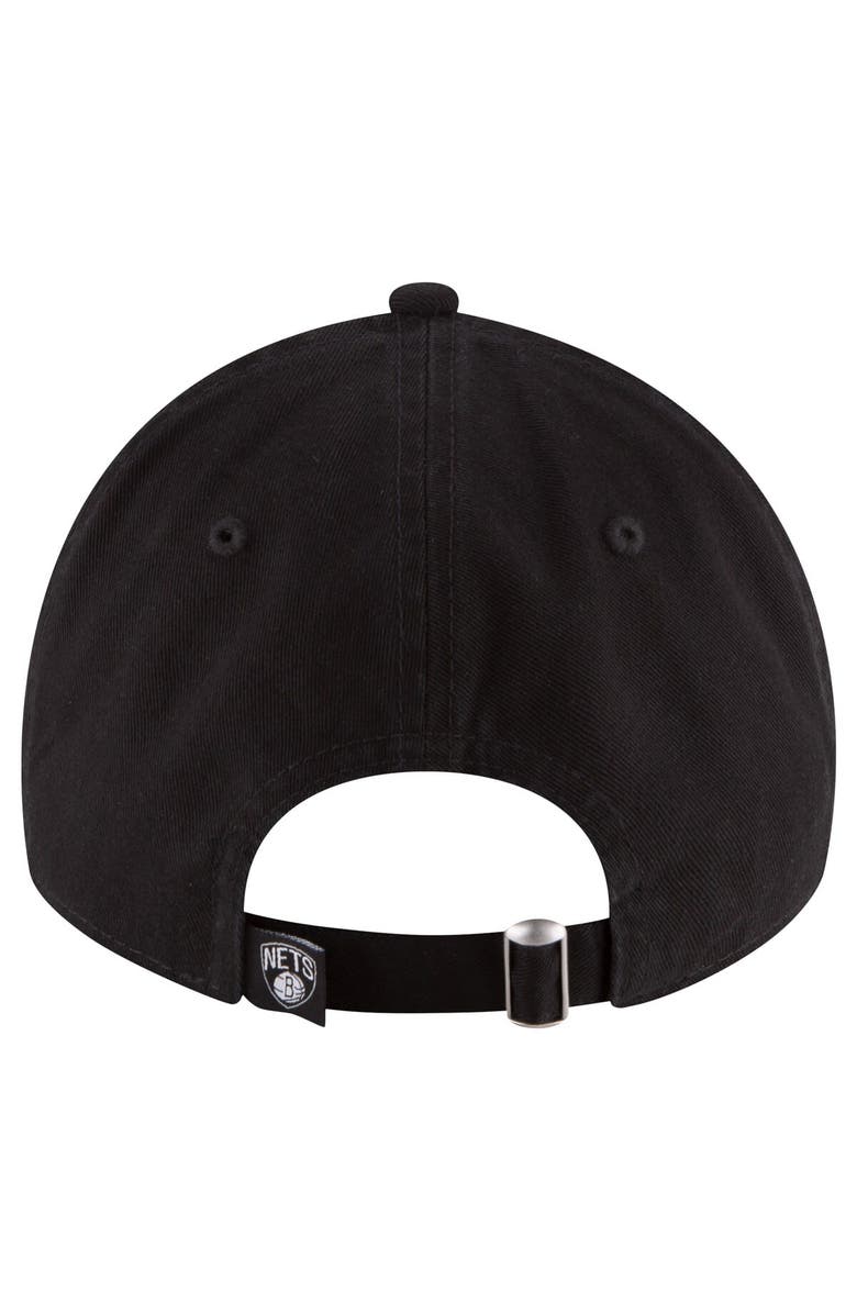 New Era Men's New Era Black Brooklyn Nets Team 2.0 9TWENTY Adjustable Hat, Alternate, color, 
