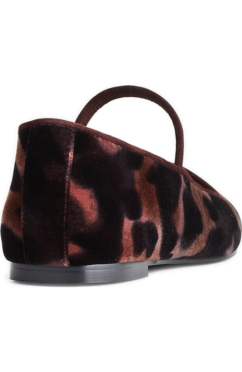 Madewell Greta Leopard Print Velvet Mary Jane Flat, Alternate, color,