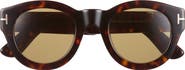 TOM FORD Lucinda 48mm Round Sunglasses