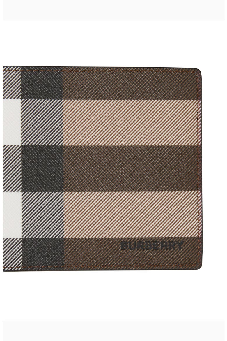 Check E-Canvas International Bifold Wallet, Alternate, color, DARK BIRCH BROWN