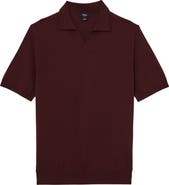 Reiss Duchie Short Sleeve Wool Polo Sweater