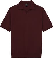 Reiss Duchie Short Sleeve Wool Polo Sweater