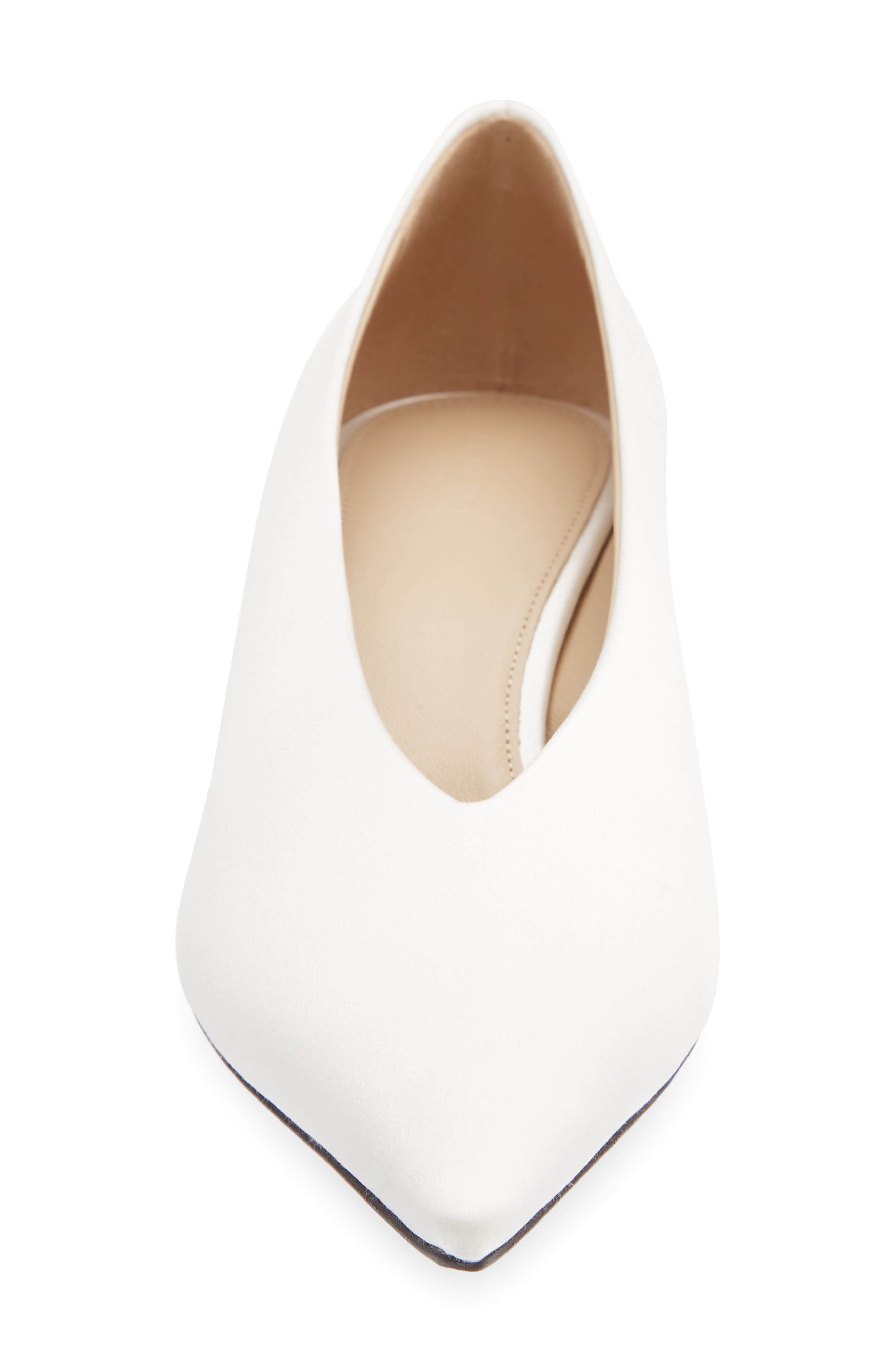Babouche Kitten Heel Pointed Toe Pump, Alternate, color, IVORY