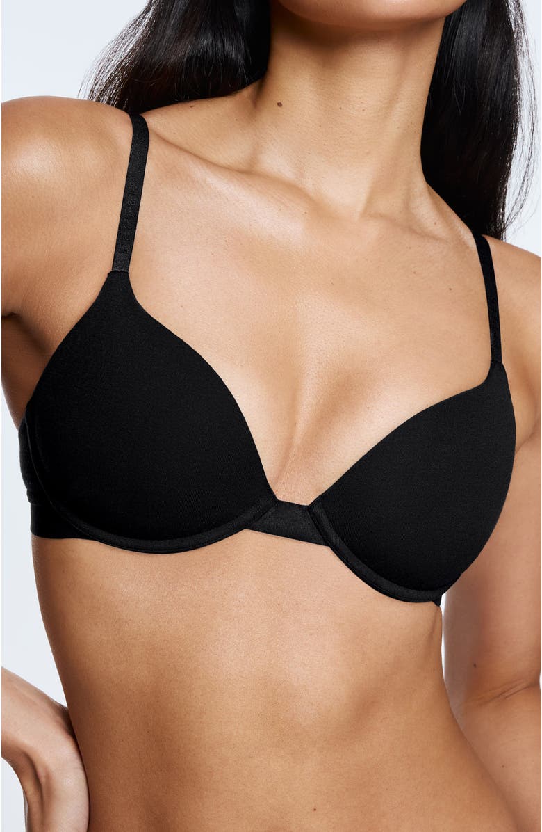 Pepper Supima<sup>®</sup> Cotton Lift Up Bra, Main, color, Black