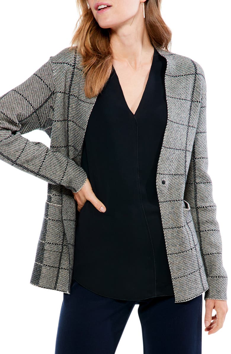 NIC+ZOE Placed Plaid Blazer, Main, color, 
