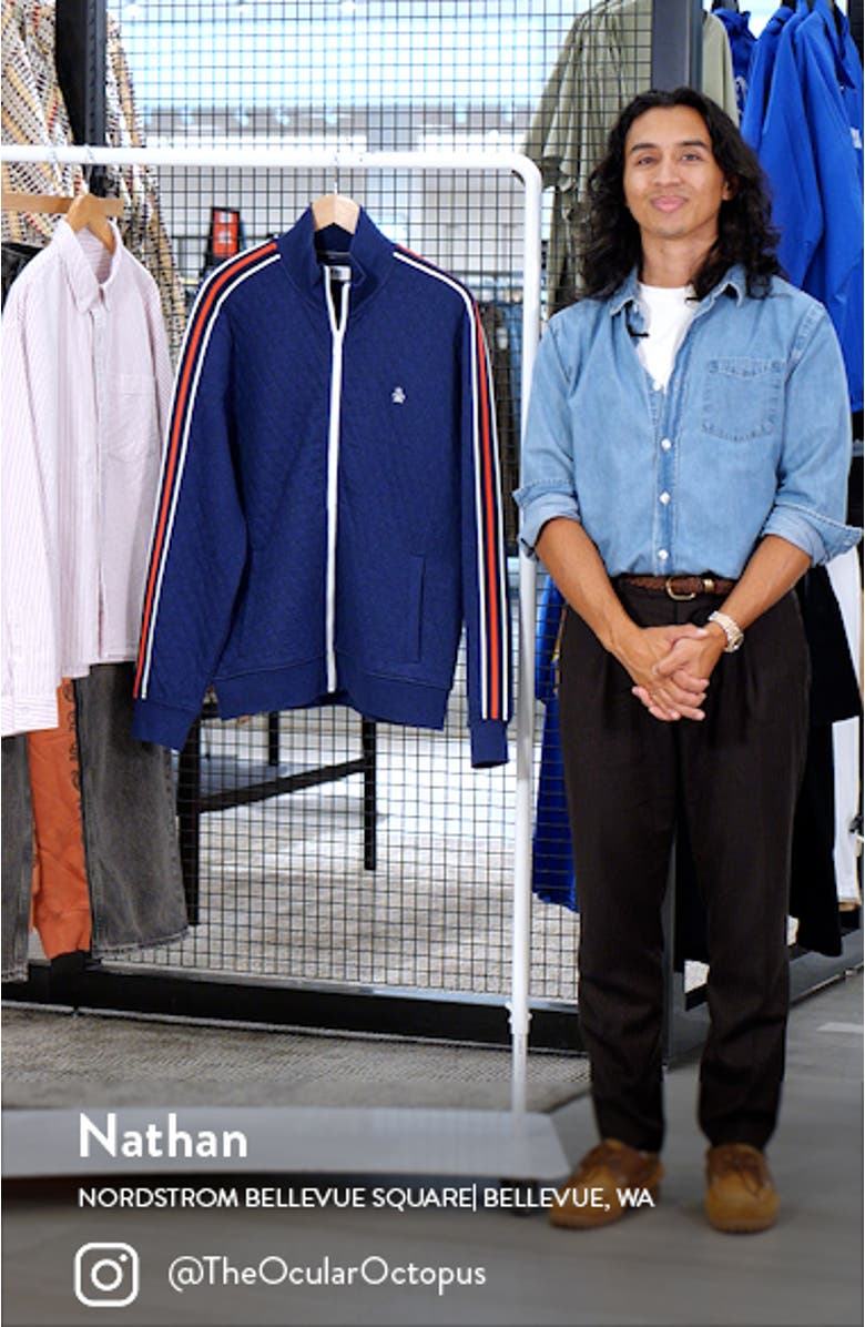 Quilted Cotton Blend Track Jacket, sales video thumbnail