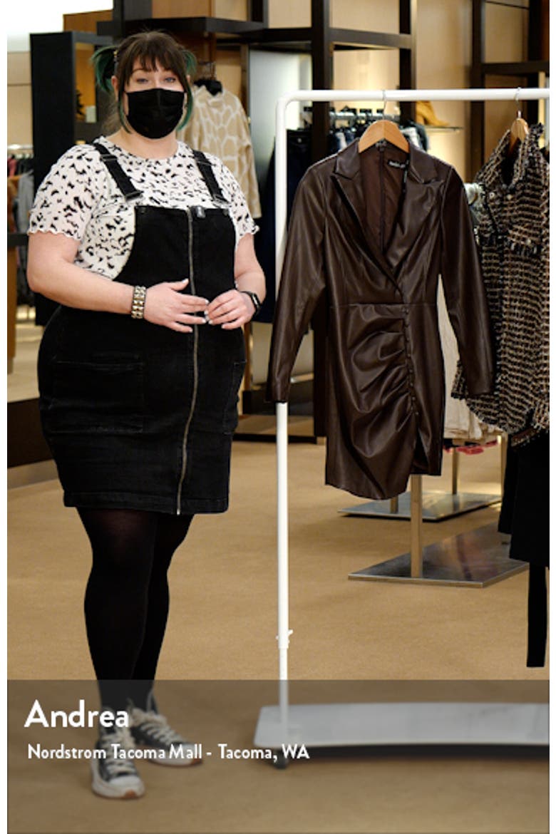 Faux Leather Blazer Minidress video