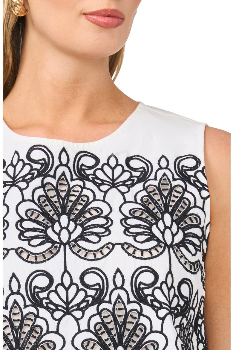 Embroidered Cotton Shell, Alternate, color, ULTRA WHITE