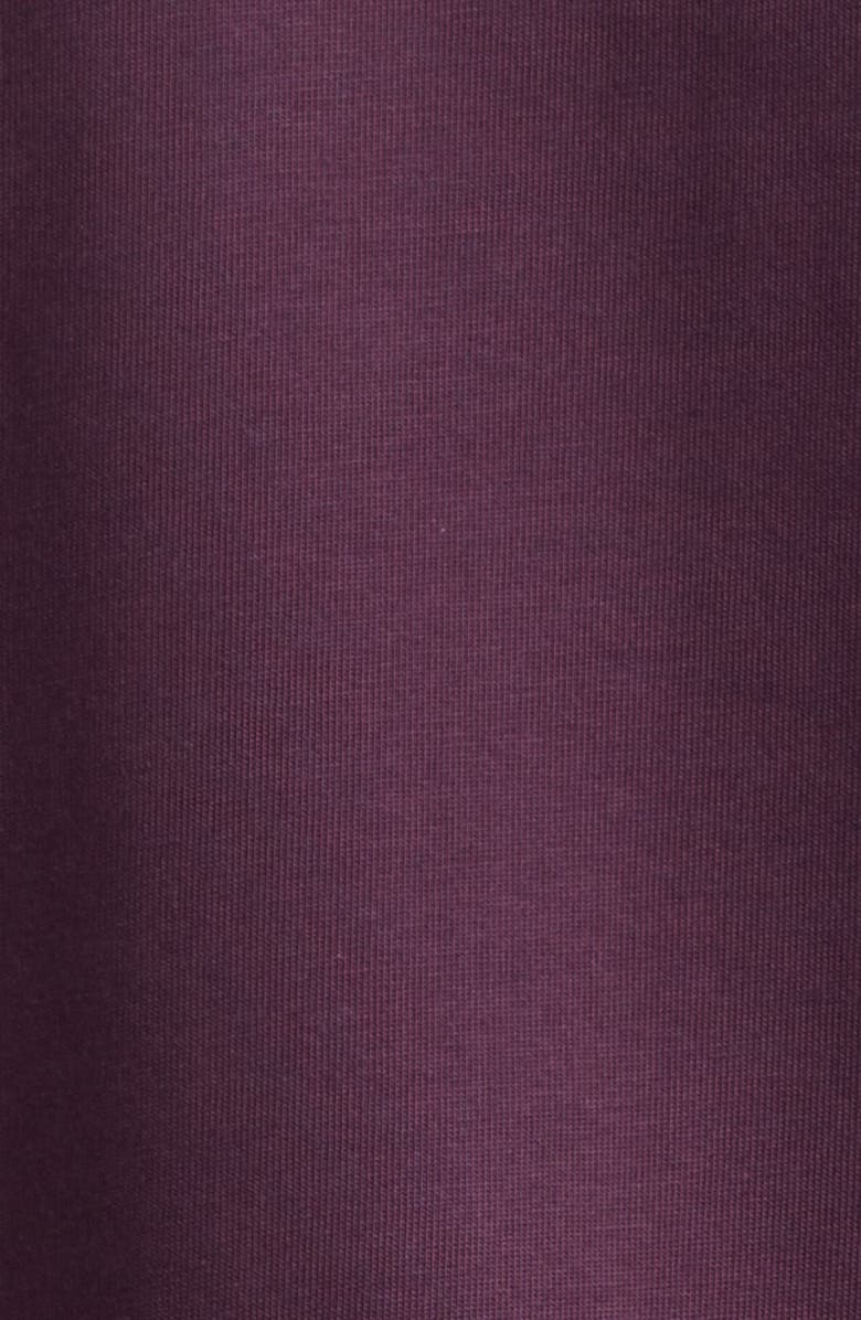 Moncler Leather Logo Patch Cotton T-Shirt, Alternate, color, Potent Purple