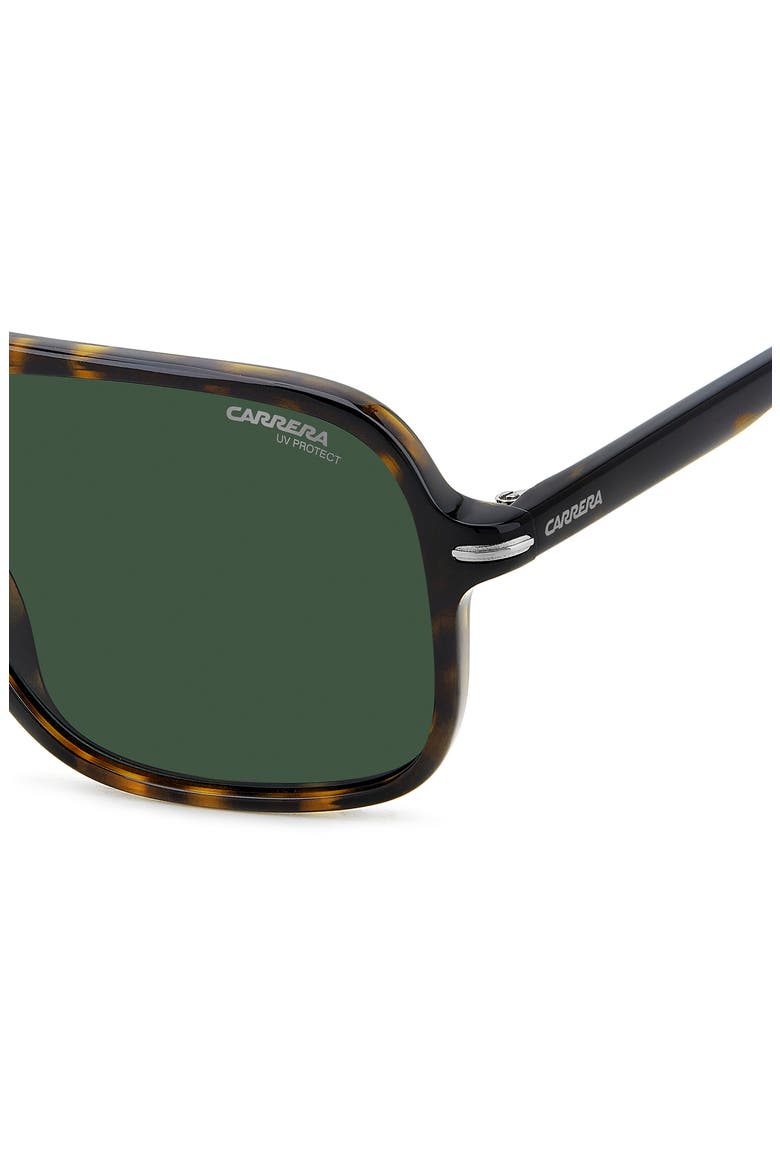 58mm Navigator Sunglasses, Alternate, color, HAVANA/ GREEN