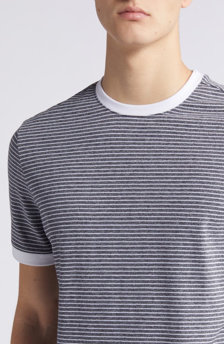 Robert Barakett Reznik Stripe Ringer T-Shirt, Alternate, color,