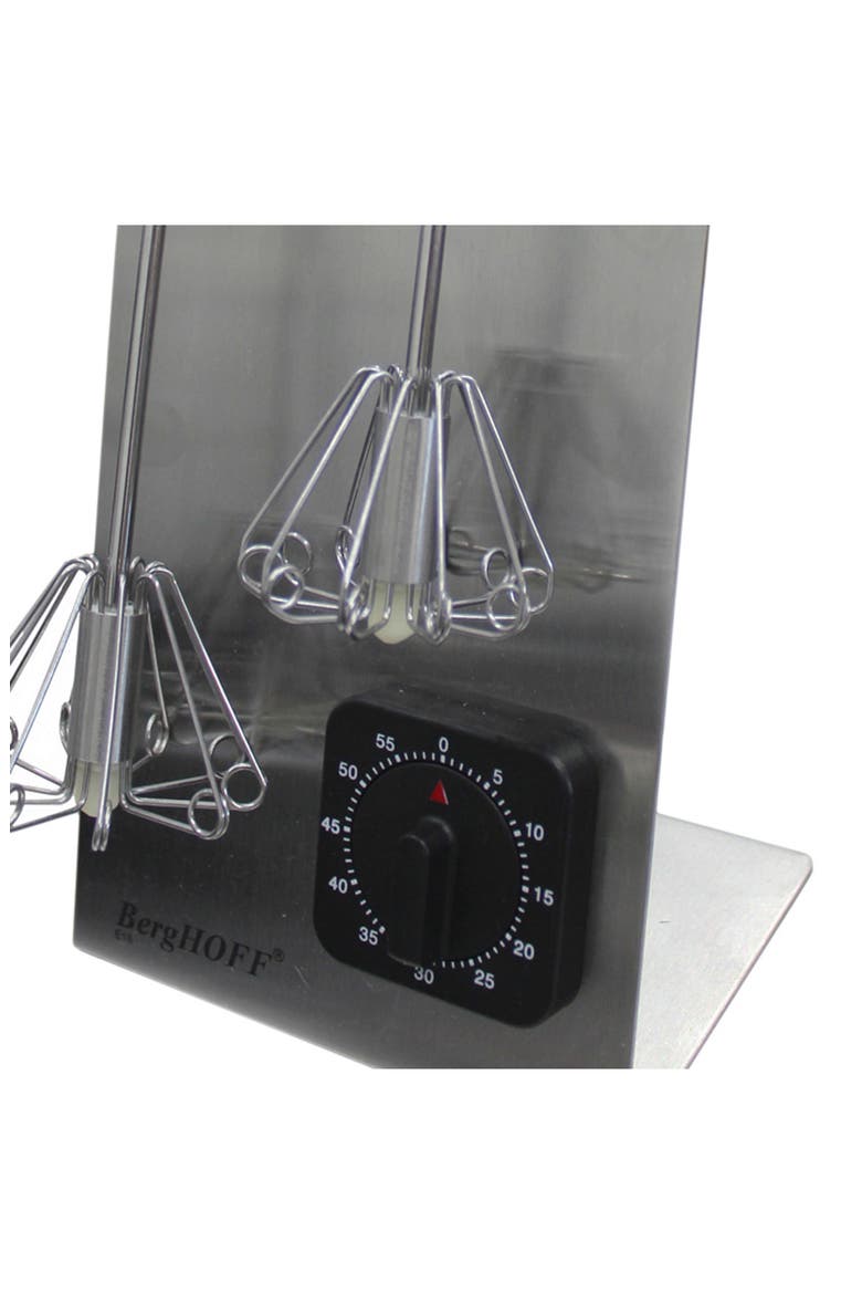 2-Piece Whisk Set with Timer, Alternate, color, SILVER