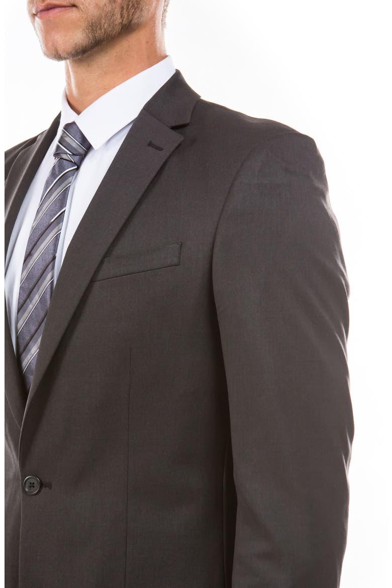 Darcon Single Blazer Jacket, Alternate, color, DARK GREY