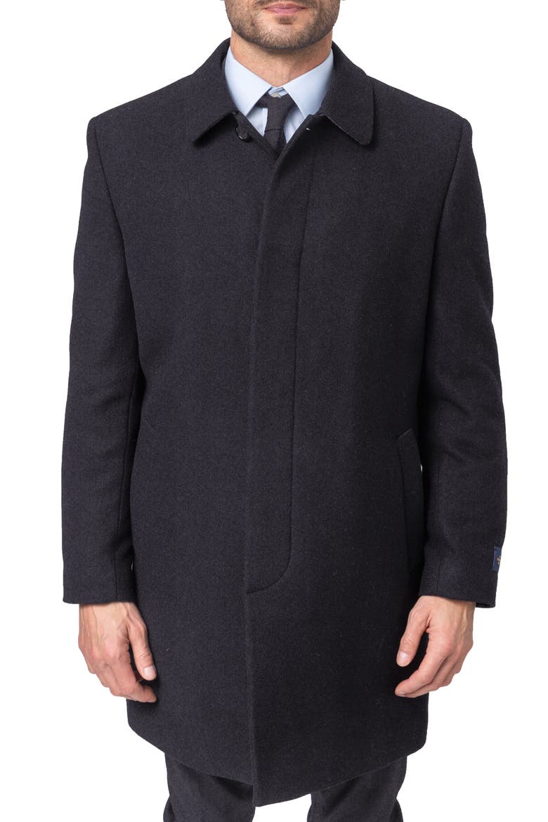 Hanley Wool Blend Coat, Main, color, CHARCOAL