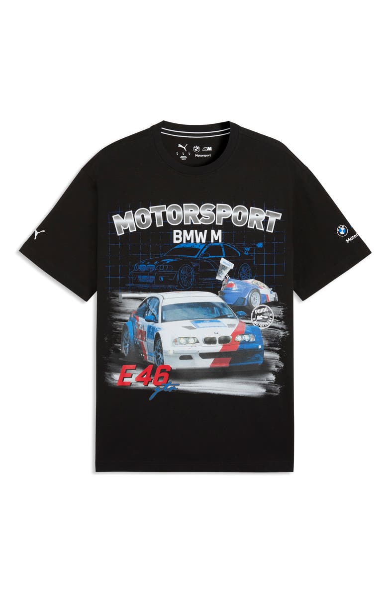 PUMA BMW M Motorsport Cotton Graphic T-Shirt, Main, color, Puma Black