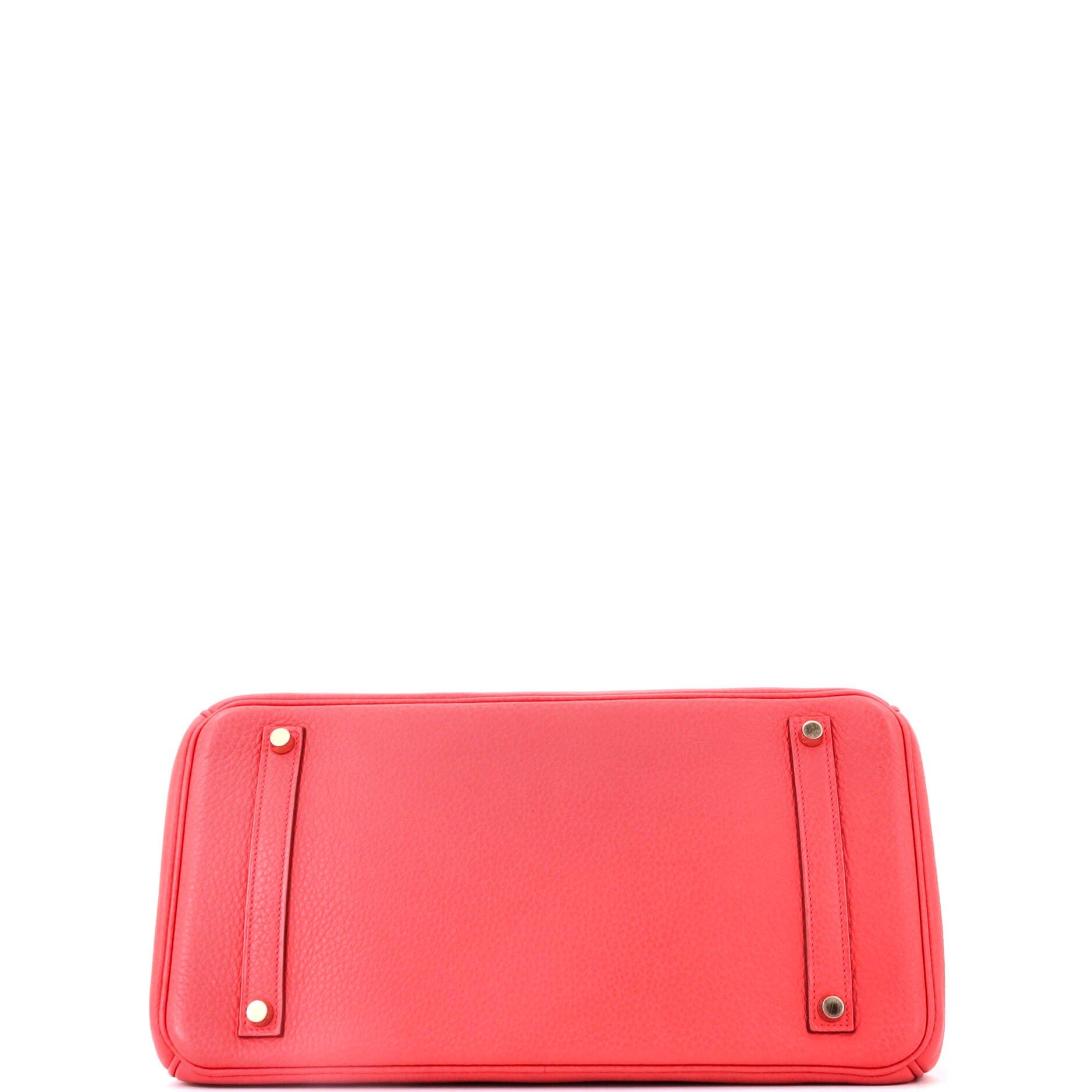 Birkin Handbag Pink Clemence with Gold Hardware 35, Alternate, color, Red