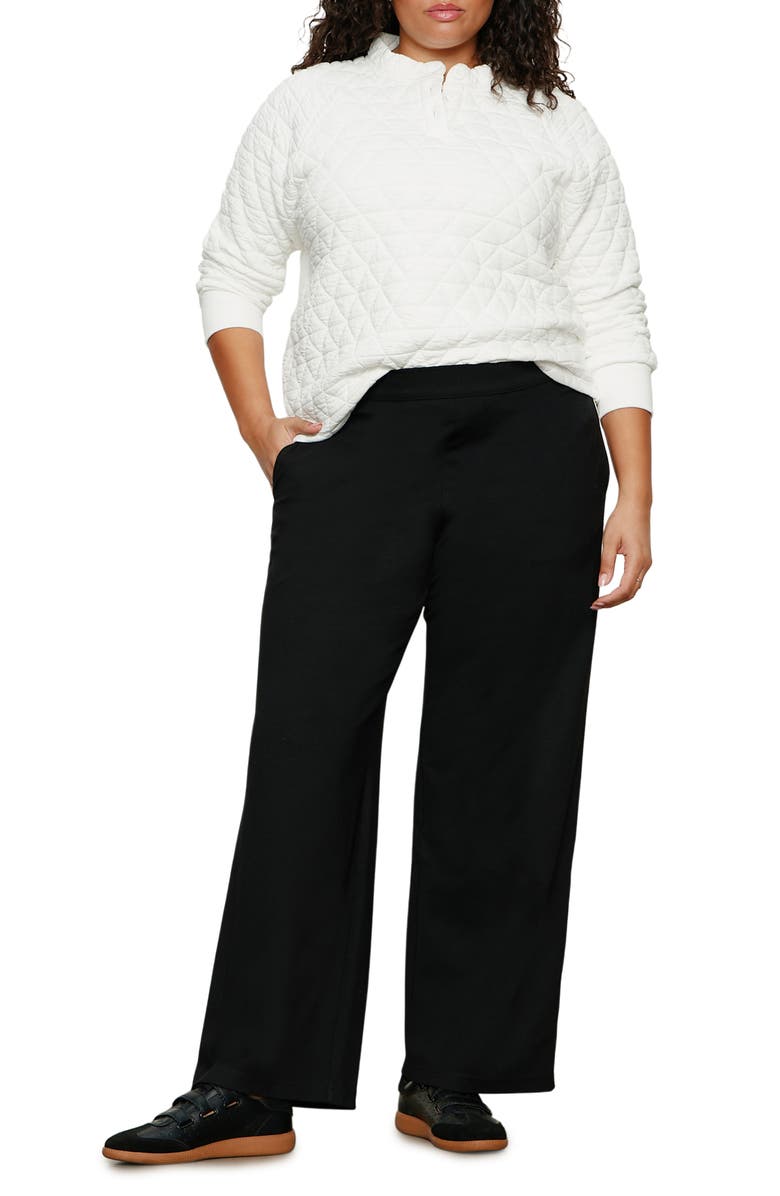 Sanctuary Quilted Popover Top, Alternate, color, Chalk White