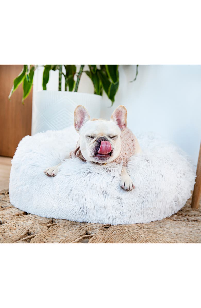 JAX AND BONES Jax & Bones Arctic Shag Donut Dog Bed, Alternate, color, 