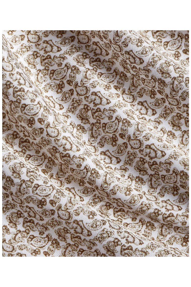 Micropaisley Print Sport Shirt, Alternate, color, WHITE/ DUNE