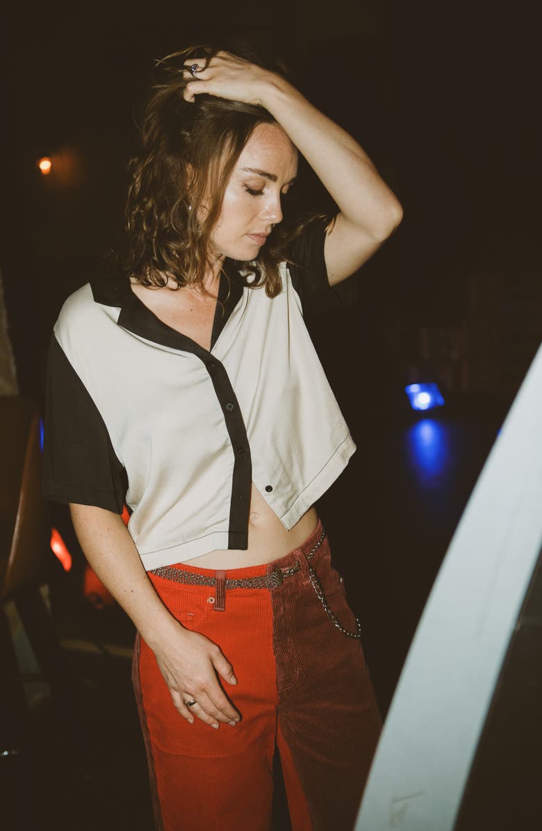 Brixton Colorblock Camp Shirt, Alternate, color,