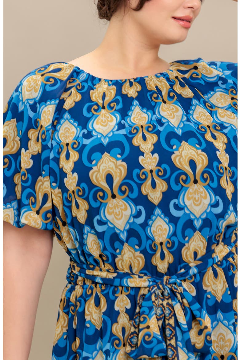 Puff Sleeve Minidress, Alternate, color, NAVY