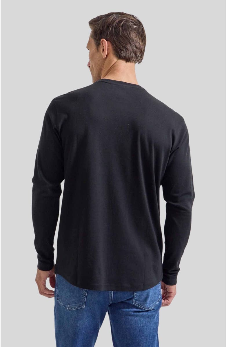 Rye 51 The Luxe Supima Long Sleeve Crew, Alternate, color, Black