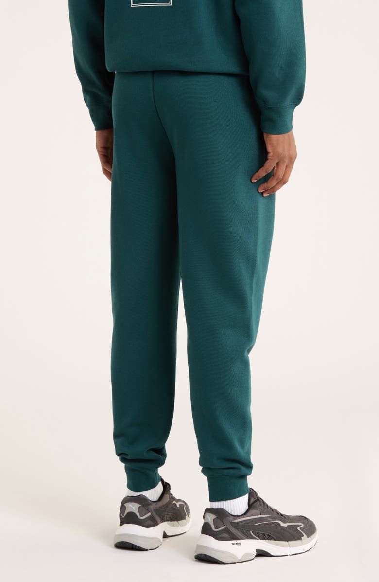 PUMA Maximal Metallic Logo Sweatpants, Alternate, color, Green Terrain