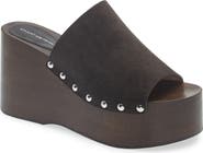 Stuart Weitzman <p>Kate Studded Wedge Platform Slide Sandal (Women)</p>